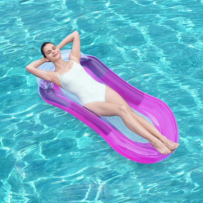 Rooxin Inflatable Water Hammock Leisure Bed Swimming Ring Seat for Adult Kids Swimming Circle Pool Float Summer Party Toys