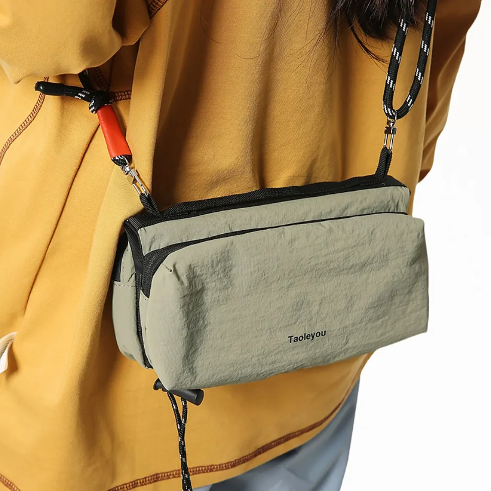 

Unisex Sports Messenger Bag Large Capacity Shoulder Bag for Men Women, Durable Nylon Hiking Travel Backpack