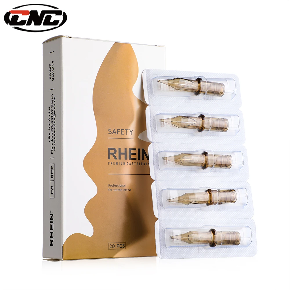 RHEIN disposable safety tattoo needle (RL RM) suitable for tattoo machines shipped from Brazil warehouse