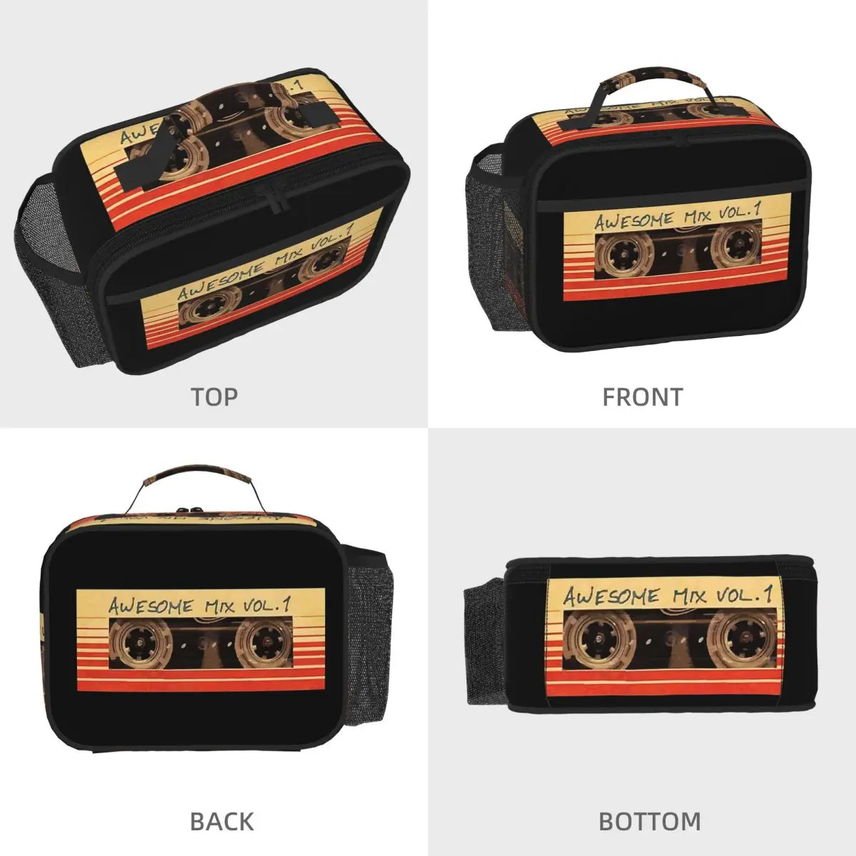 Awesome Mix Vol.1 Insulated Lunch Bag for Women Kids Portable Food Boxes Thermal Lunch Box Tote