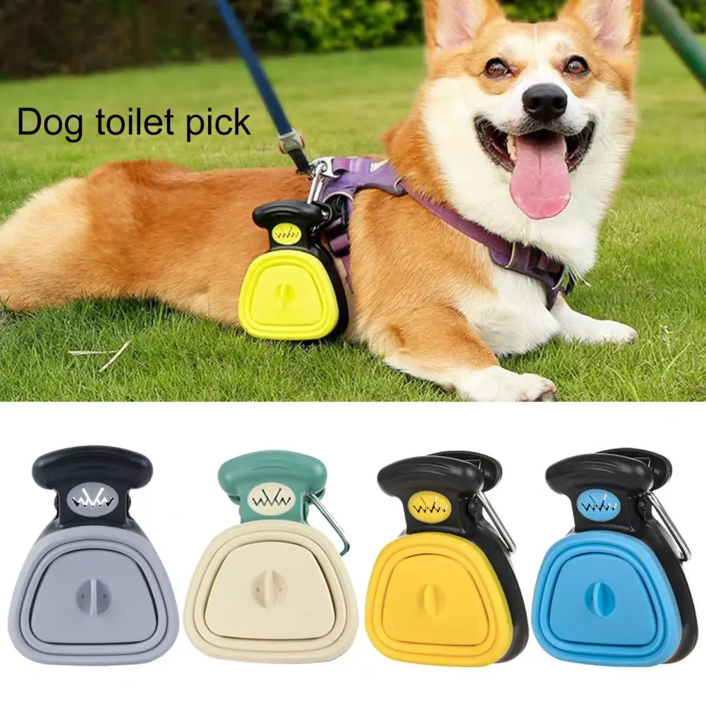 Pet Pooper Scooper Foldable Pooper Scooper with Decomposable Bags for Pet Clean Up Travel Dog Litter Picker Shovel Excreta