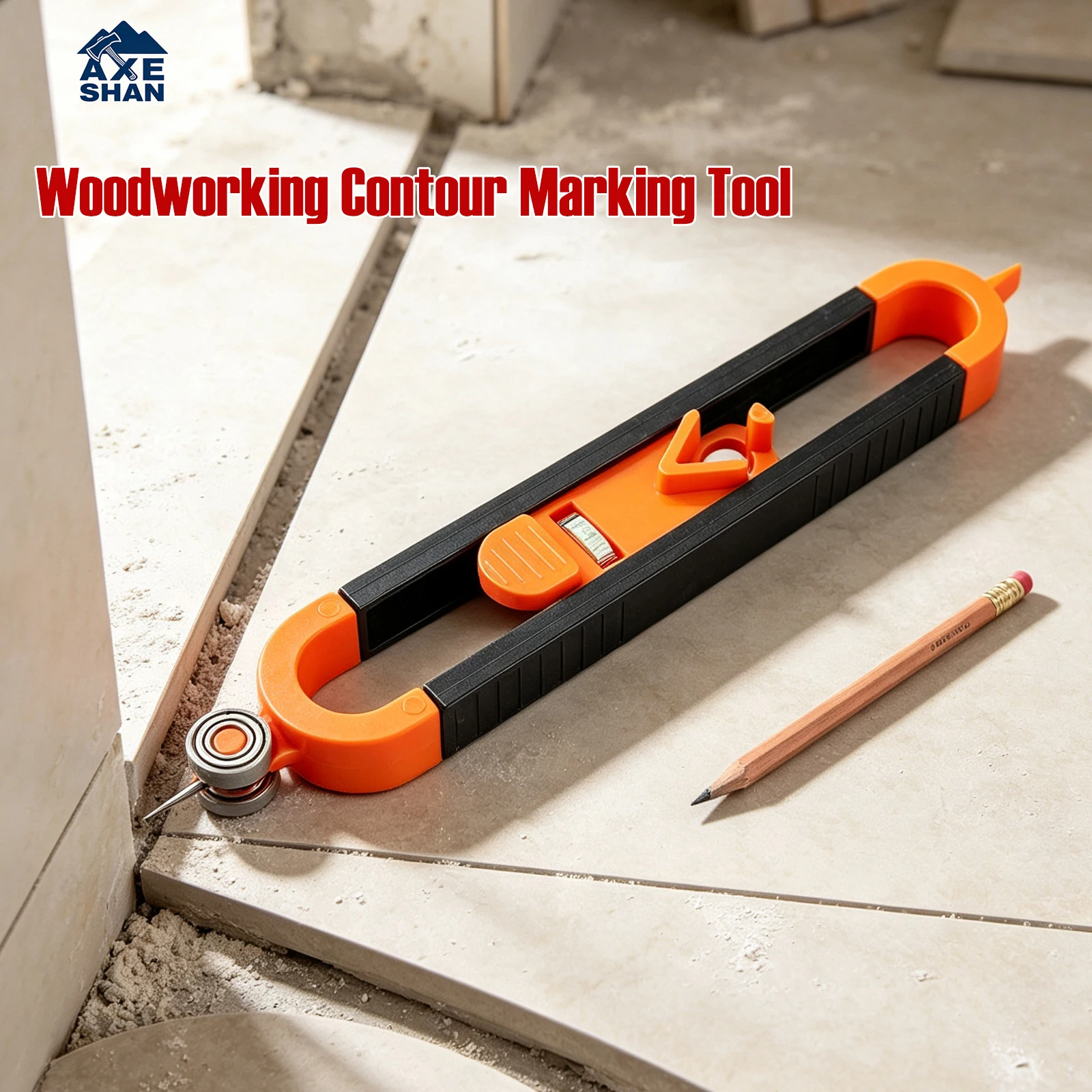 Outil de traçage à contour réglable, outil de copie de profil à pointe fine pour le marquage et la découpe lors de l'installation de planchers en bois et de carrelage.