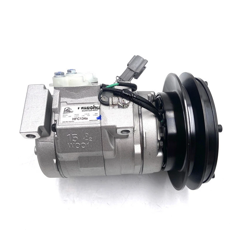 Air Conditioning Compressor For Hitachi ZAX120 130 Air Conditioning Refrigeration Pump Cold Air Pump Compression Pump Excavator