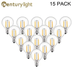 Retro Globe Light Bulb G40 Led Filament Bulb 1.5w E12 Base Ball Lamp 2200k Replacement Bulb For String Light Chandelier Pendants