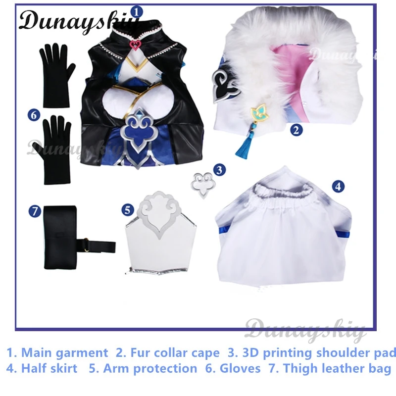 เกม honkai: รถไฟดวงดาว Baiheng ผู้หญิงชุดคอสเพลย์ผู้หญิงชุดคอสเพลย์อนิเมะชุดปาร์ตี้ฮาโลวีนชุดเสื้อผ้าบทบาทการเล่น