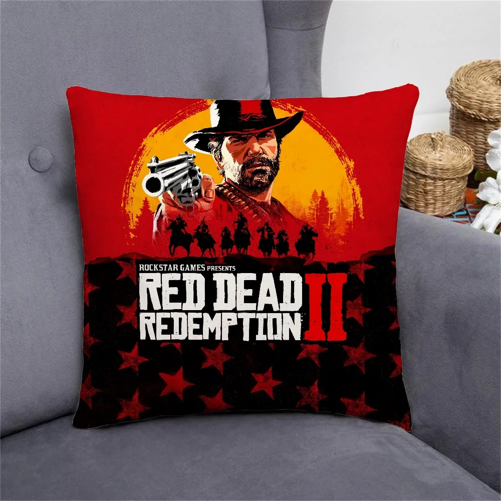 Red Dead Redemption Decorative Pillowcase Decor 40x40 Cushion Cover 45x45 Cushions Covers Pillowcases 50x50 Pillow Cases 45*45 ×