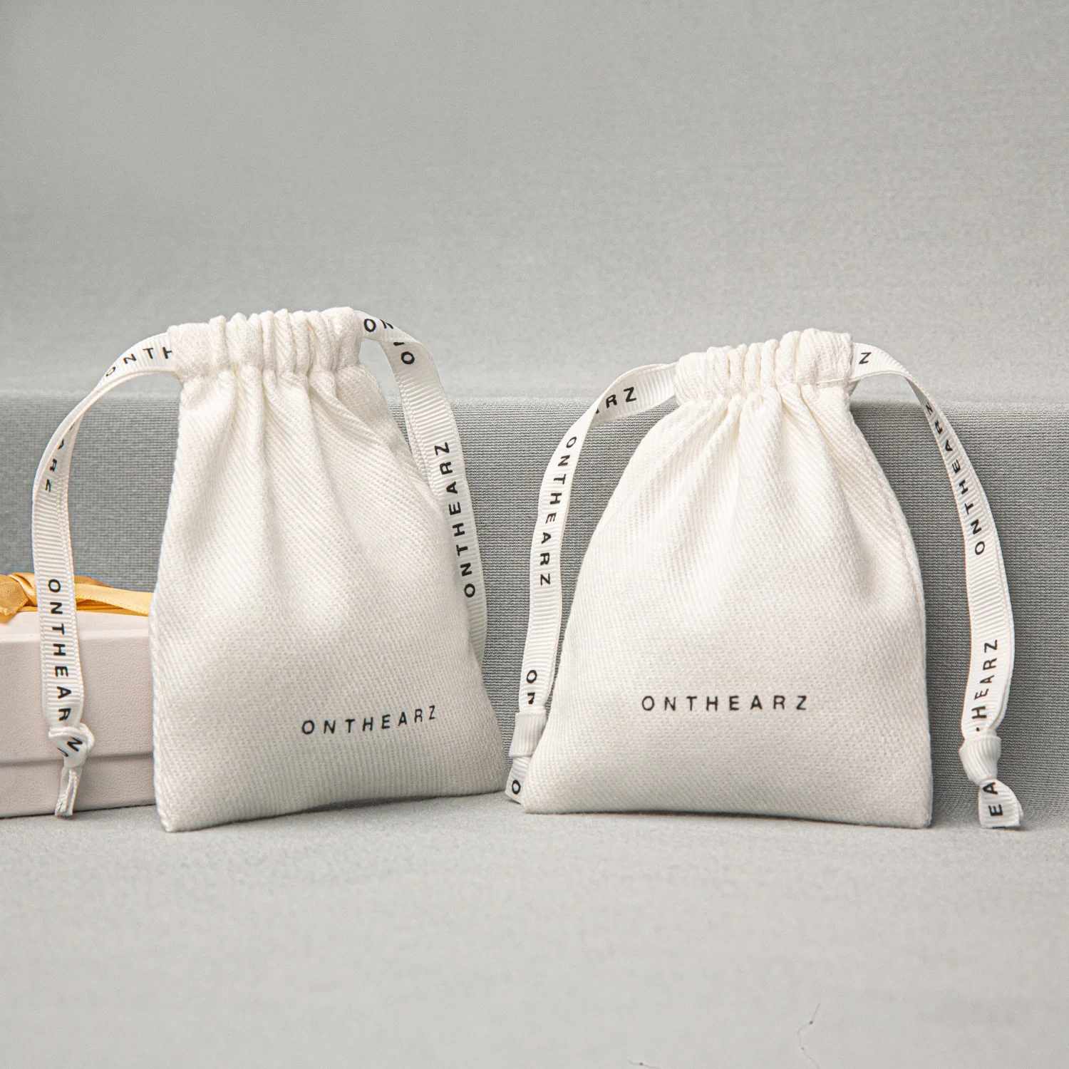 Soft Cotton Twill Jewelry Earrings Packaging 5x7cm(2\