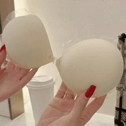 Women Sexy Bra Invisible Front Buckle Silicone Chest Stickers Strapless Silicone Self-Adhesive Gathering Seamless Breathable Bra