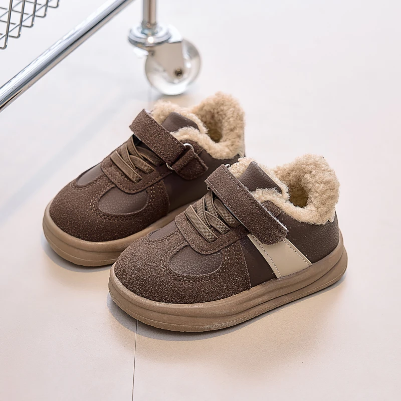 Girls Warm Shoes Toes Capped N - Snapback Hat Flat 评论和价格