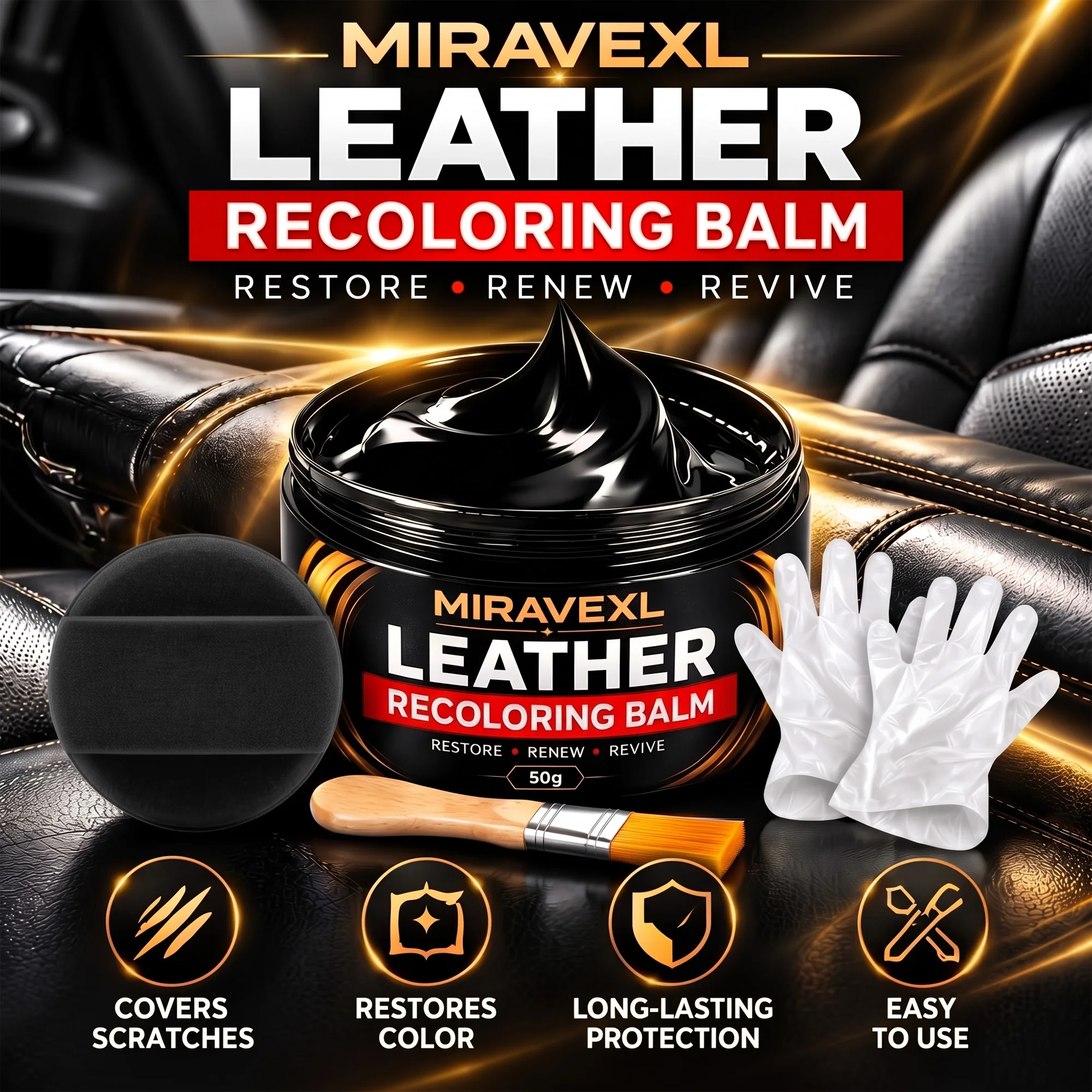 Sofas - Leather Recoloring Balm,Color Restorer for Car