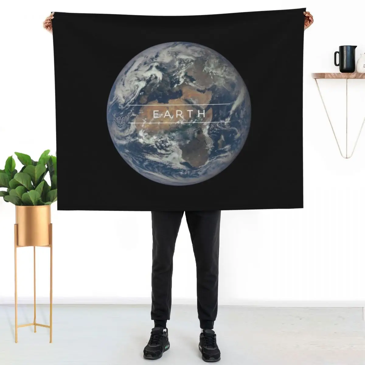Earth -- Planets Moons Solar System Education Series Set Throw Blanket Stuffeds Thermal Beach Bed covers Sofa Quilt Blankets