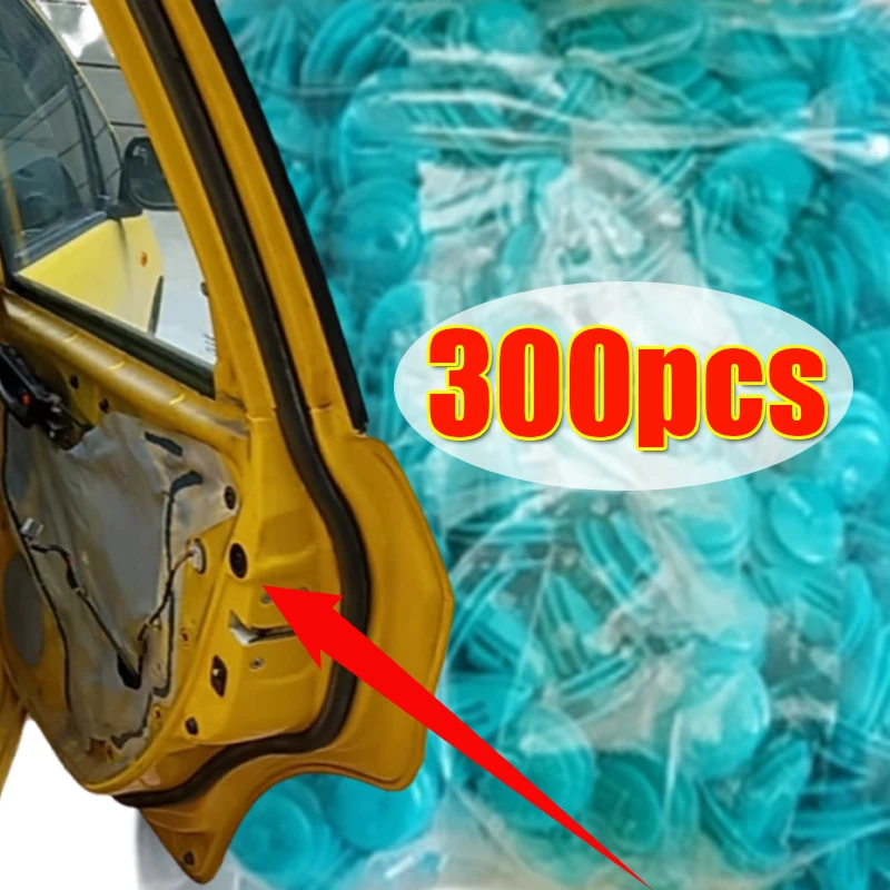 Car Door Panel Clips Auto Fasteners Rivets Bumper Clip Fasteners Green Nylon Clips with Sealing Rings Bumper Retainer Suit