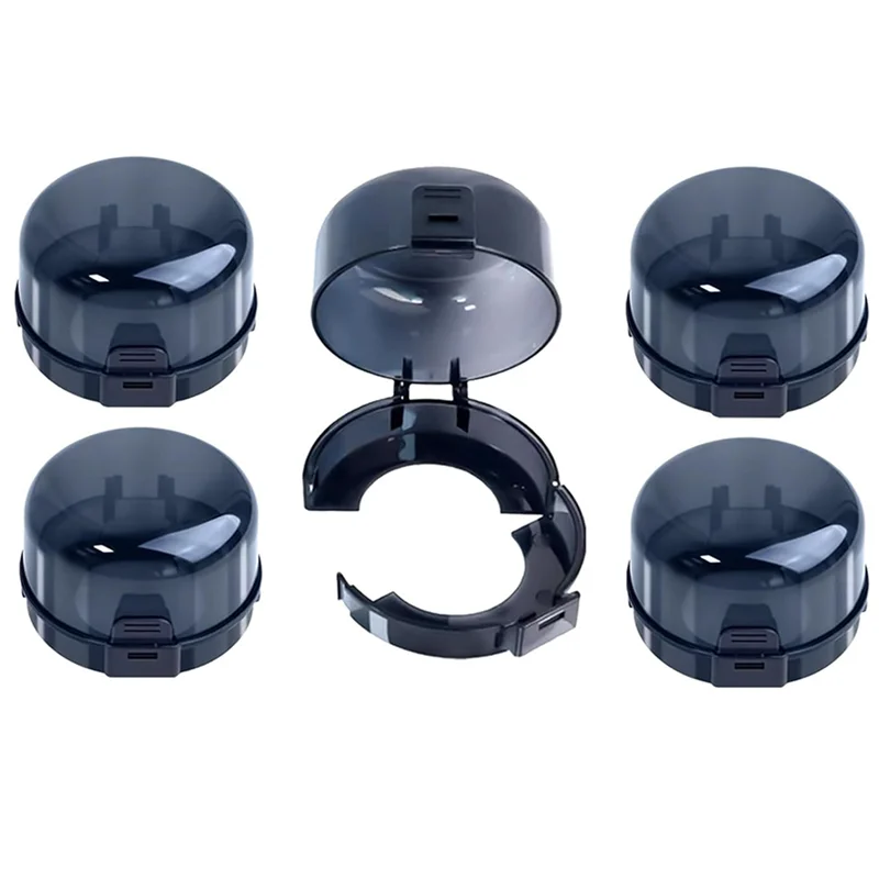 

SEWS-Stove Knob Safety Guards-Cooker Protective Cover 5Pcs Large Child Oven Gas Stove Knob Safety Covers