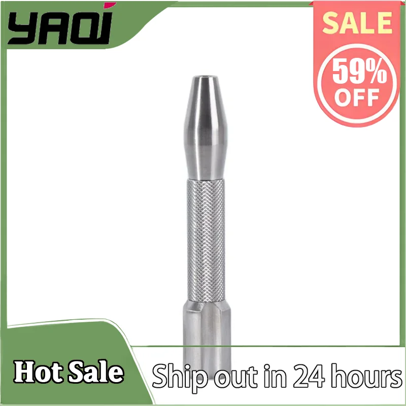 

YAQI Razzo Rocket 304 Мужская безопасная ручка для бритвы из нержавеющей стали — длина 89 мм, ручка 12-15 мм, вес 64 г