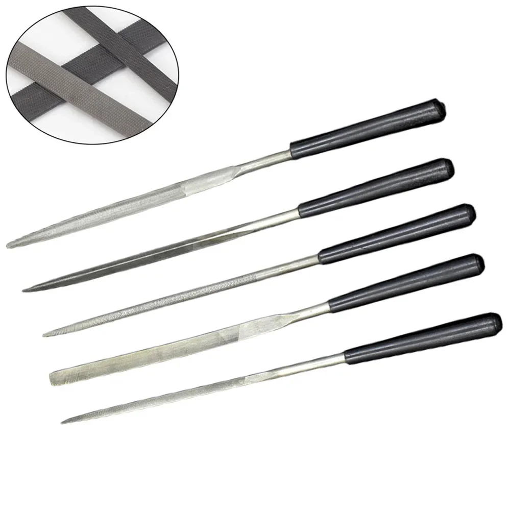 Hand Tools Diamond Files Flat Nonslip Handle Round For Wood Triangle 3x140mm Diamond Needle For Tile For Glass