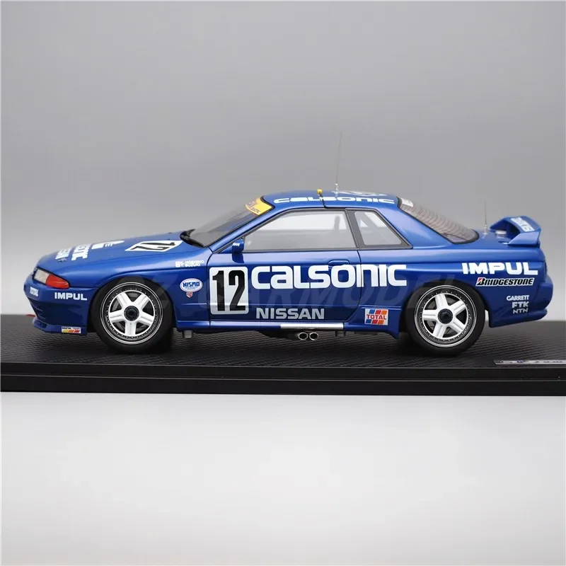 IG 1:18 R32 GTR CALSONIC SKYLINE #12 1990 JTC IG1622 Simulation Limited Edition Resin Metal Static Car Model Toy Gift