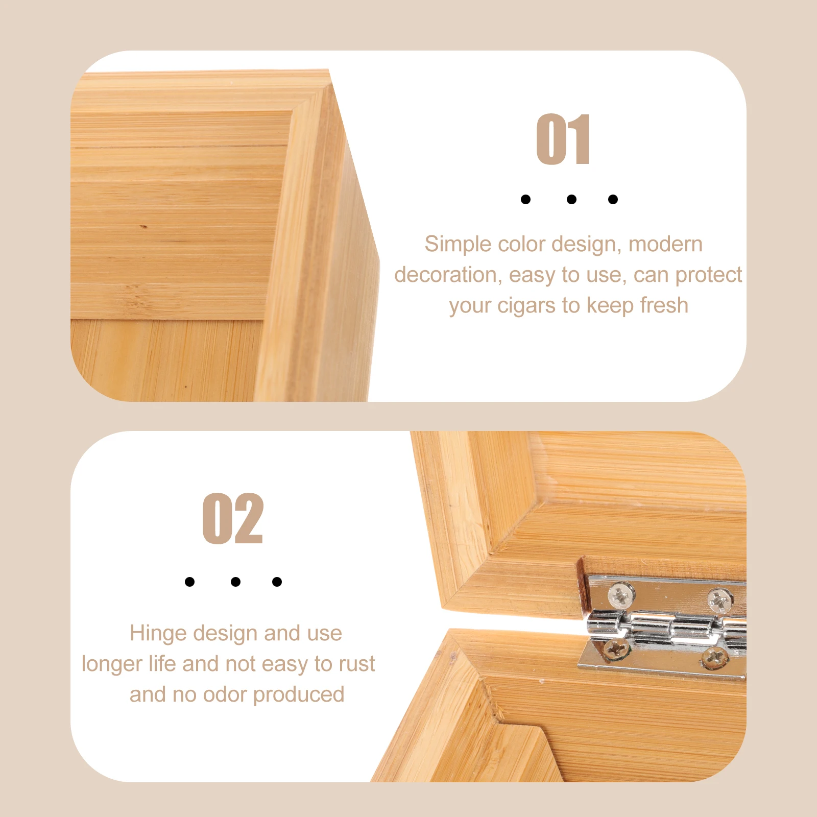 

Multifunctional Box High-Grade Durable Portable Humidor Protective Travel Case Storage Accessory For Cigars Jewelry Reusable
