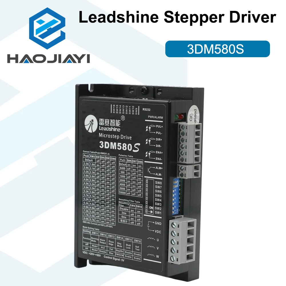 Leadshine 3DM580S Digital Stepper Motor Driver 3 Phase 18-50VDC for 57 86 Stepper Motor CNC Router Laser Machine