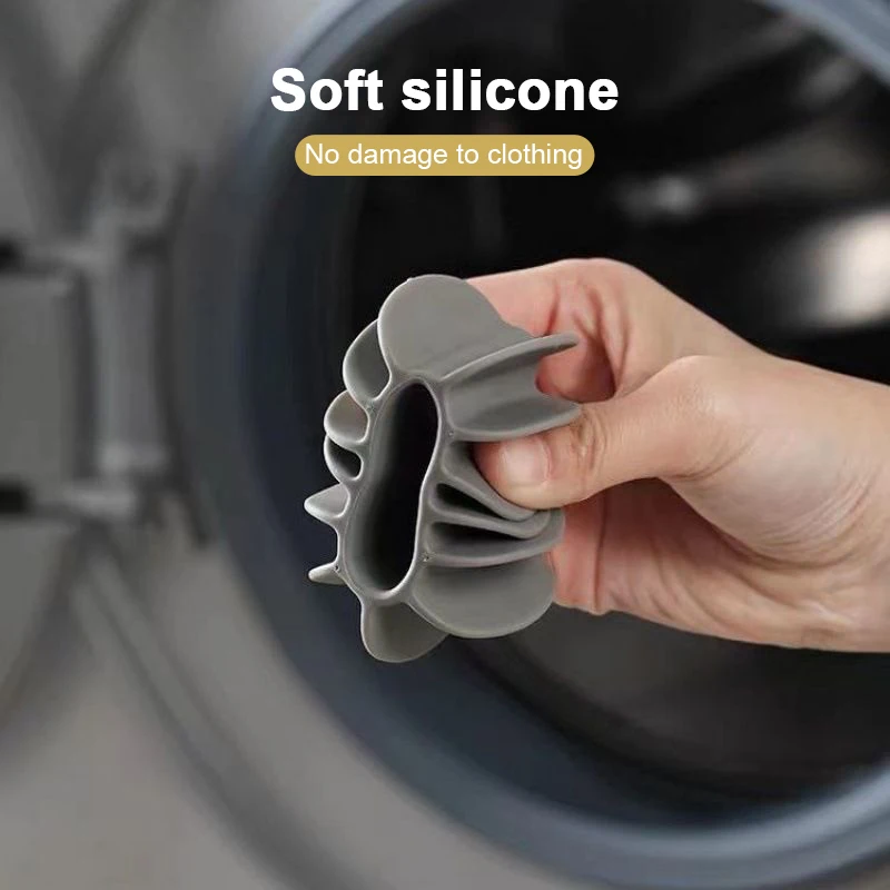 3/1pcs Silicone Anti-entanglement Laundry Washing Machine Pet Hair Catcher Reusable Laundry Clean Washing Ball Laundry Ball