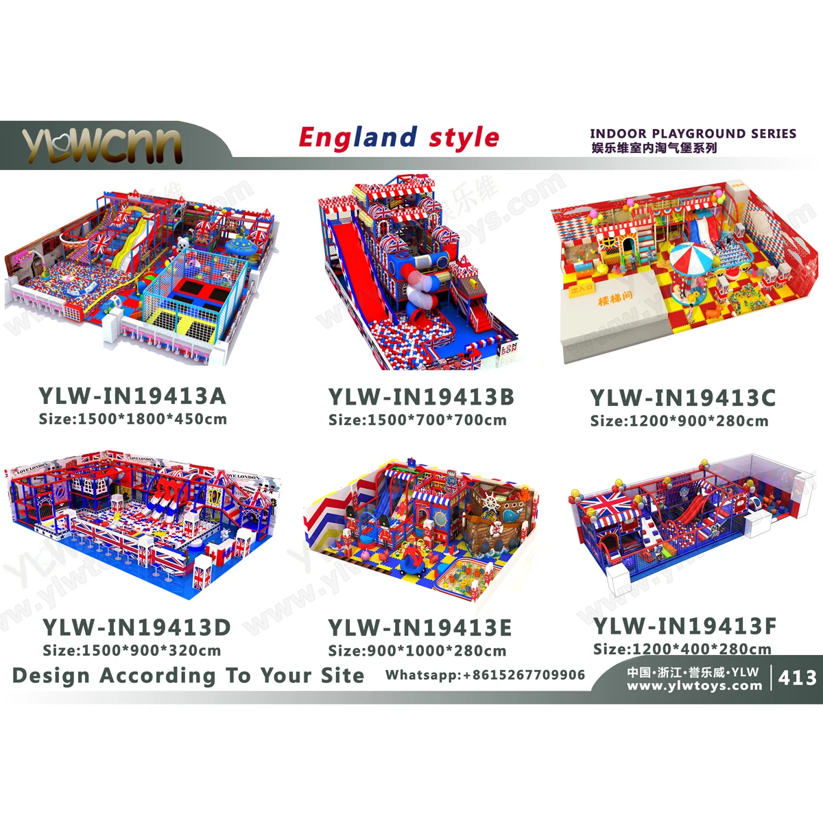 

YLWCNN Customized Kids Indoor Playground Amusement Structure Park Children Play Equipment