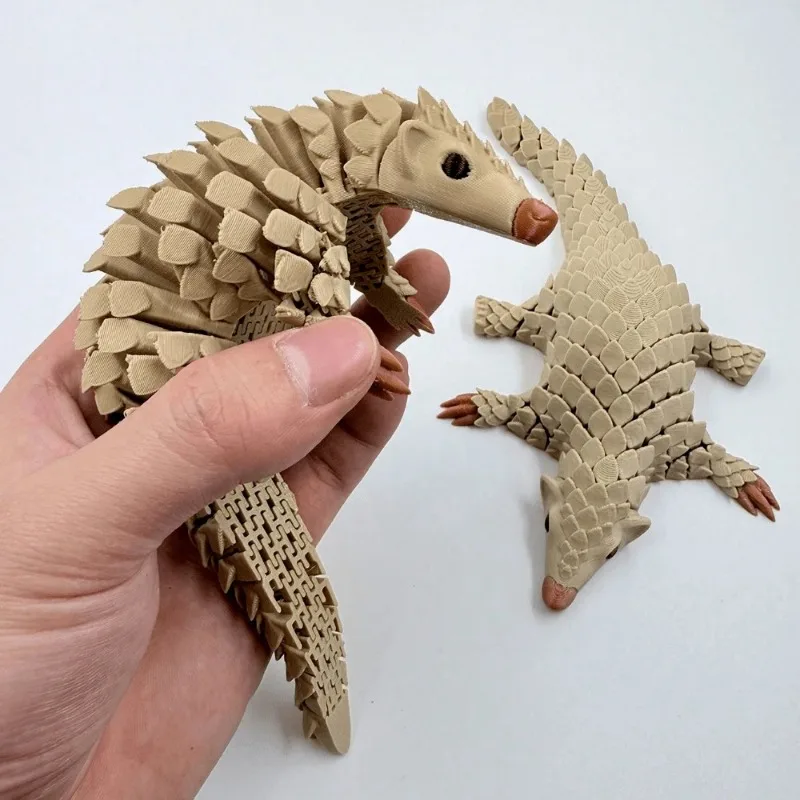 3D Printed Toy Pangolin Decorative Mini Statue Model Desktop Ornament and Collectible Family Decoration