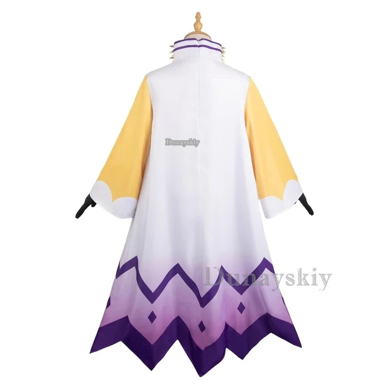 TV Adam Hazbin Costume Cosplay Abito Mantello con Guanti Abiti da Gioco di Ruolo per Uomini Adulti Maschio Carnevale di Halloween Travestimento