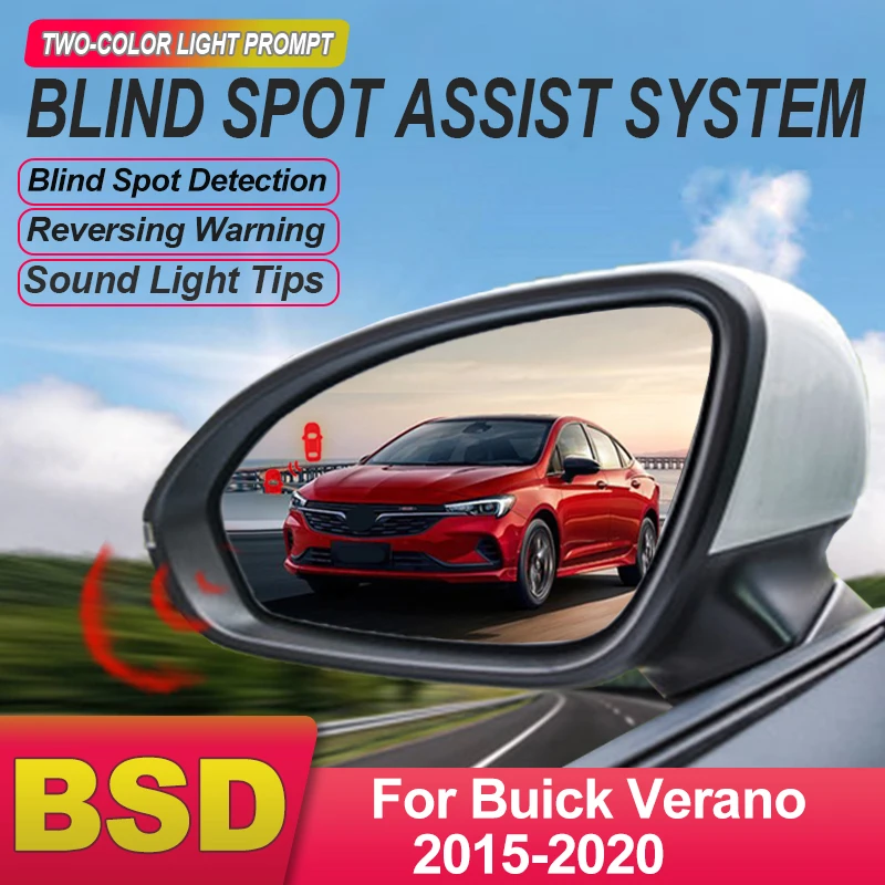 Car Rear Mirror Blind Spot Monitoring System BSD BSA BSM Radar 24GHZ Sensor Assist Lane Changing For Buick Verano 2015 to 2020