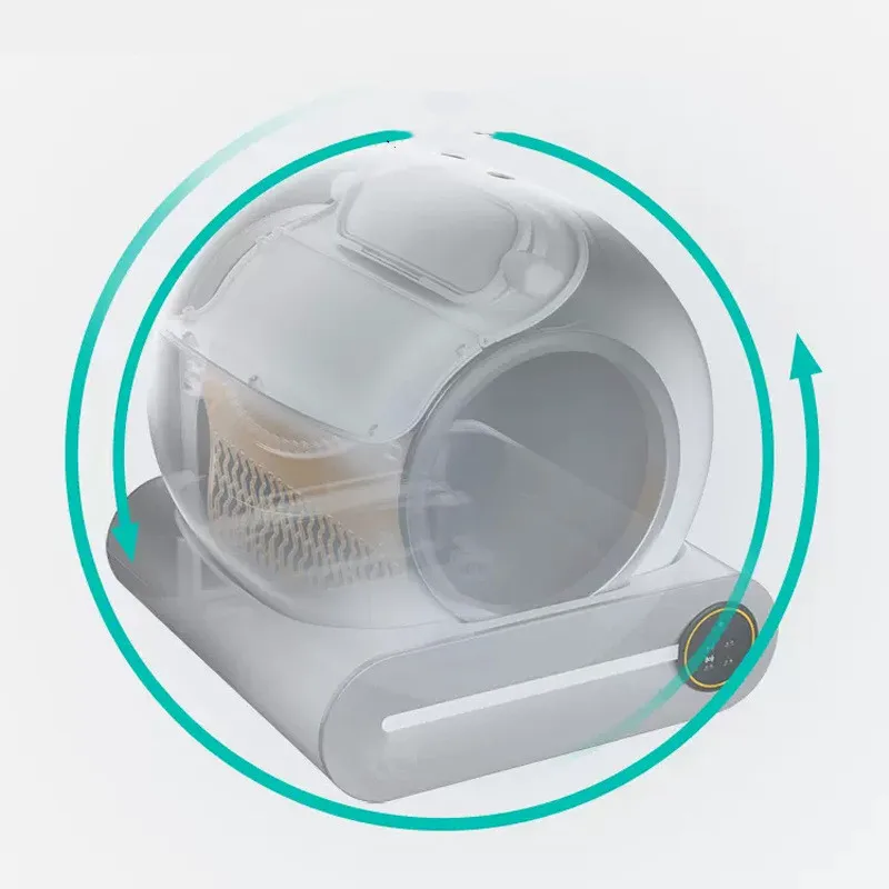 Wholesale Cat Autoclean  Box Smart Wifi Pet Electric Cat  Box Semi-automatic Quick Self Cleaning Cat  Box