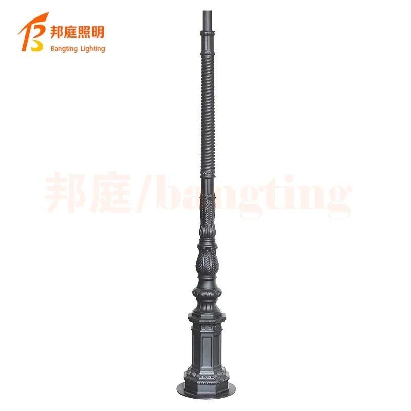 Traditionelle LED Outdoor Post Light Garten lampe wasserdichte Klarglas Außenwand leuchte Aluminium Anti-Rost-Material