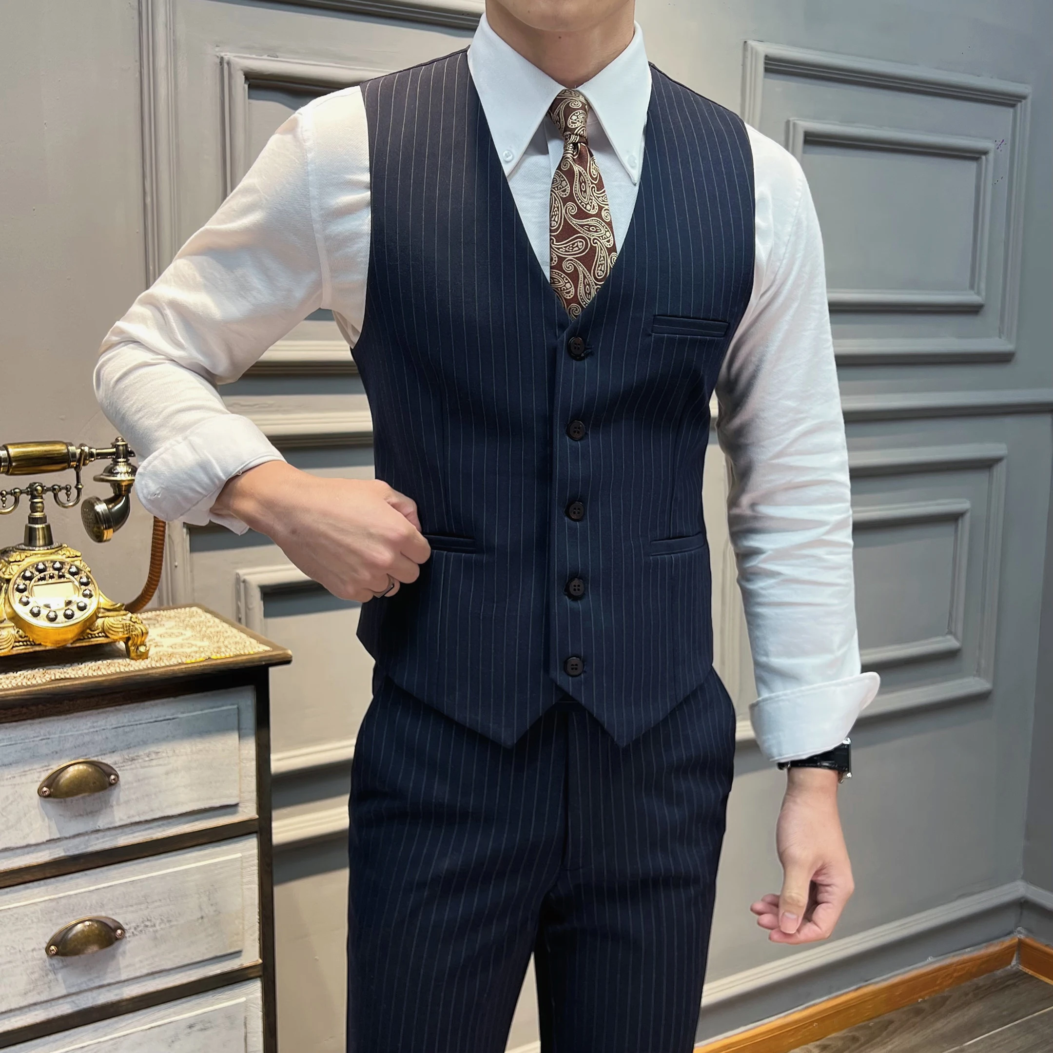 5XL-M (Chaleco + Pantalones) C - Mens Grooming Kit Luxury reseña y precio