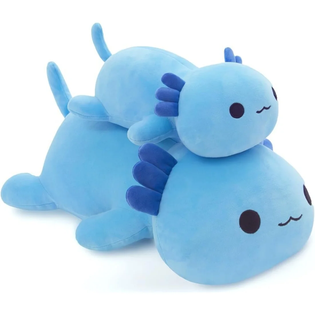 وسادة أكسولوتل قطيفة سوداء مقاس 12/20 بوصة، لعبة محشوة لطيفة وناعمة على شكل أكسولوتل، هدية رائعة للأطفال والكبار