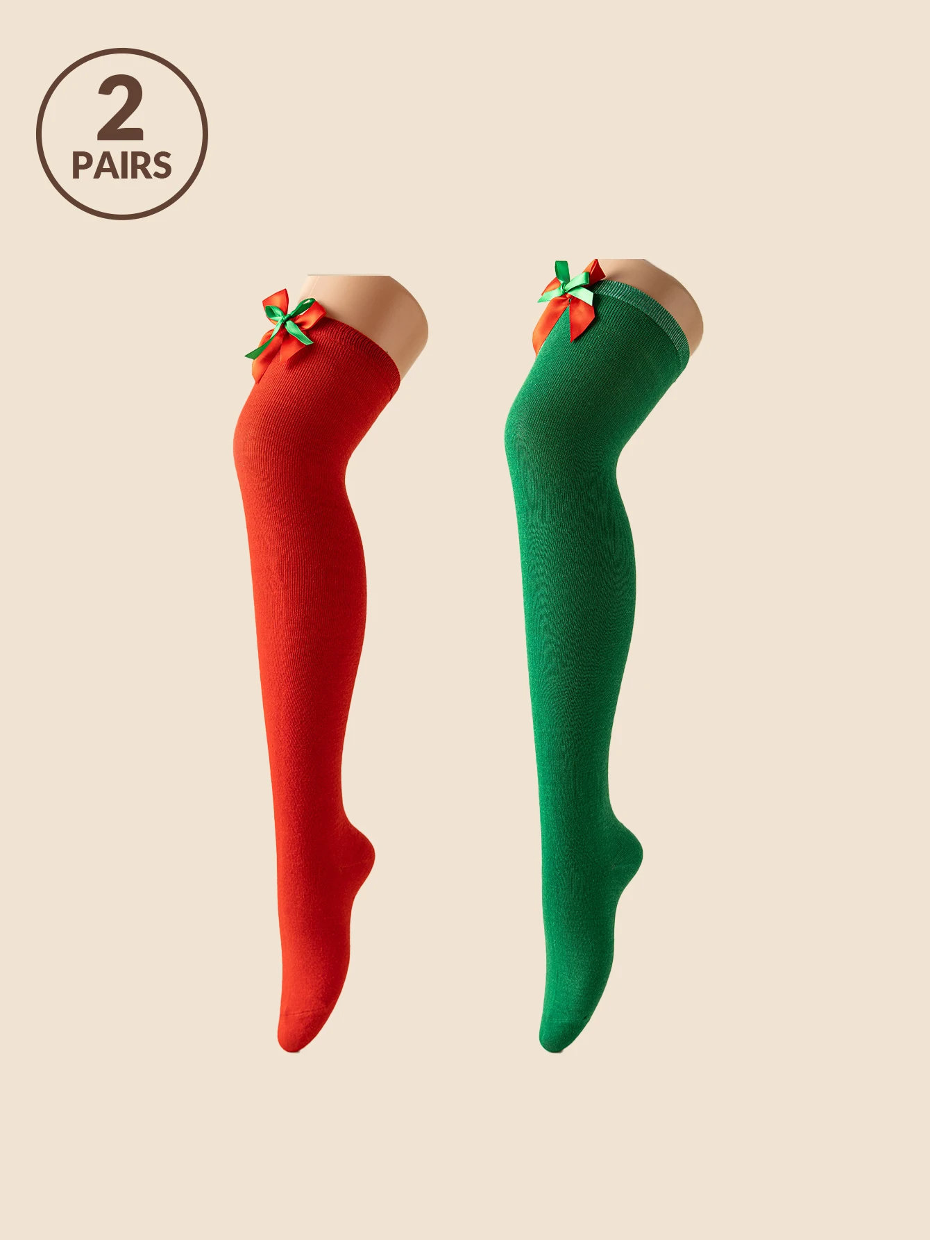 1/2 pares enfeites de natal meias femininas acima do joelho meias coxa meias altas joelho meias altas tubo de seda