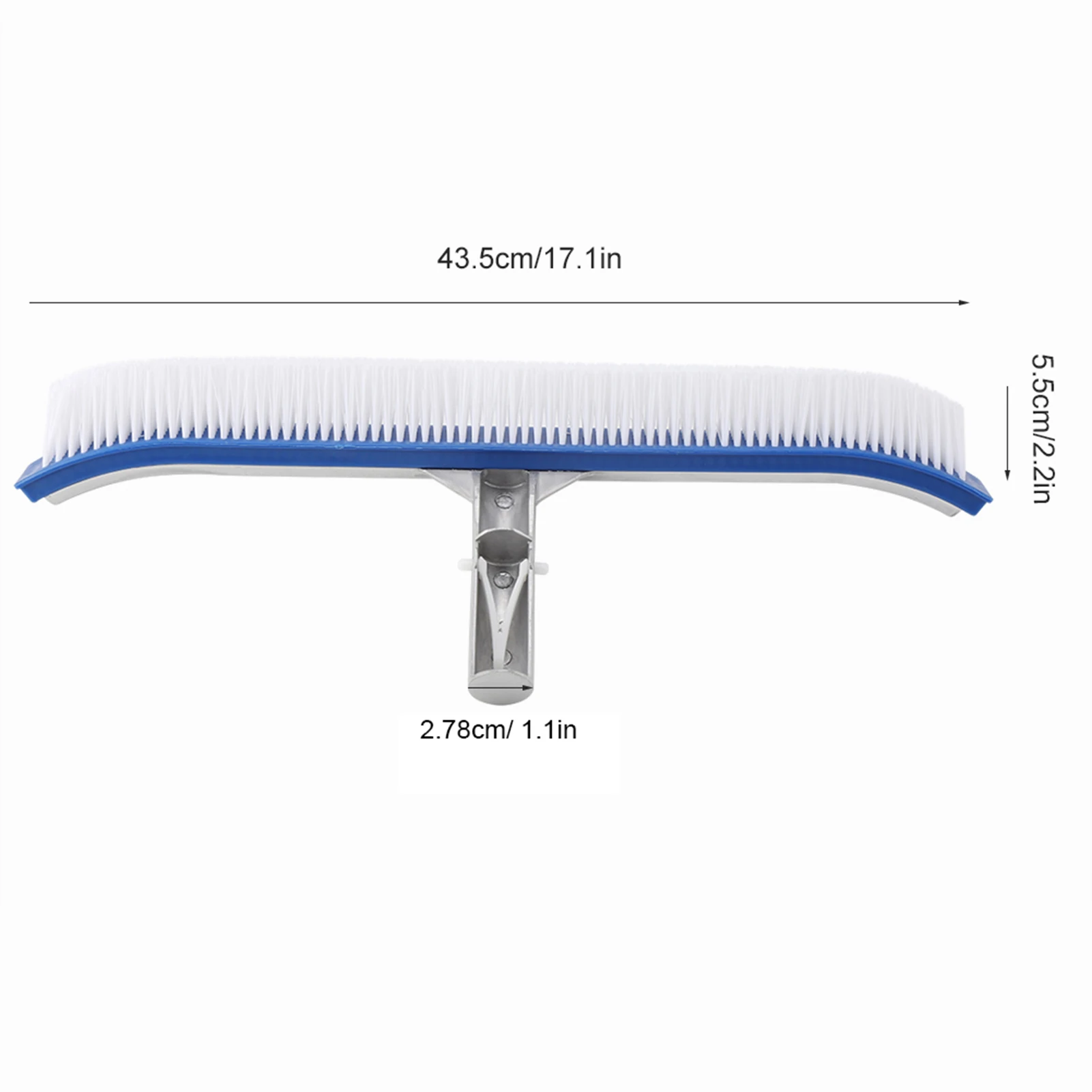 Reinigungs bürste 18in Schwimmbad Wand bürste Reinigungs werkzeuge Aluminium griff für Teich Spa Hot Spring Pools Schwimmbad bürste
