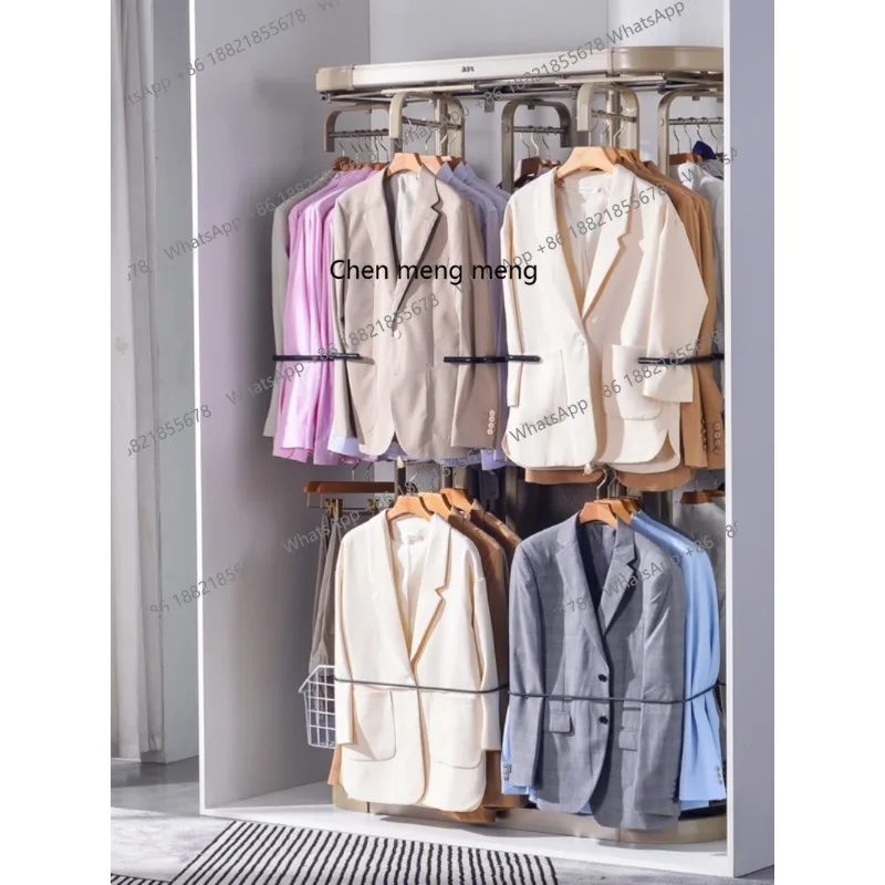 Cabinet hardware rotating hanger 360 degree cloakroom floor type metal environmentally friendly hanger