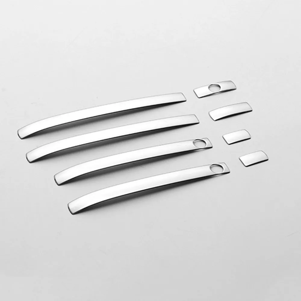 8PCS Car Door Handle Cover Trims Stainlless Steel Sticker Car Chromium Styling Trim Accessories For HONDA STEPWGN RP1/4 2015