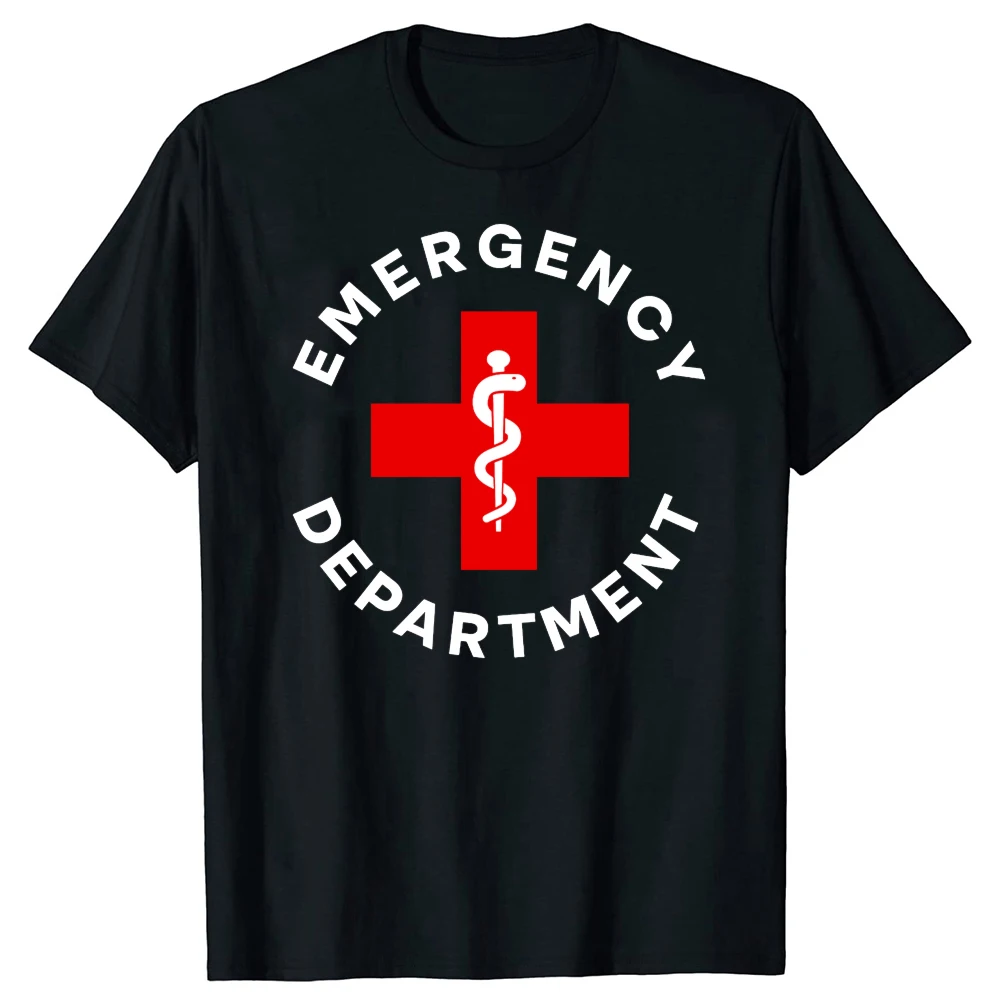 

2025 new model Depment ER Nurse Nursing School Emergency Ambulance Crew Hipster TShirts EMT Emergency Medical Technicia Men T Sh