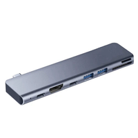 FULL-Tebe 7 In 1 Type-C Hub USB -C To 4K -Compatible USB 3.0 SD/TF PD Fast Charging Splitter USB C Docking Station