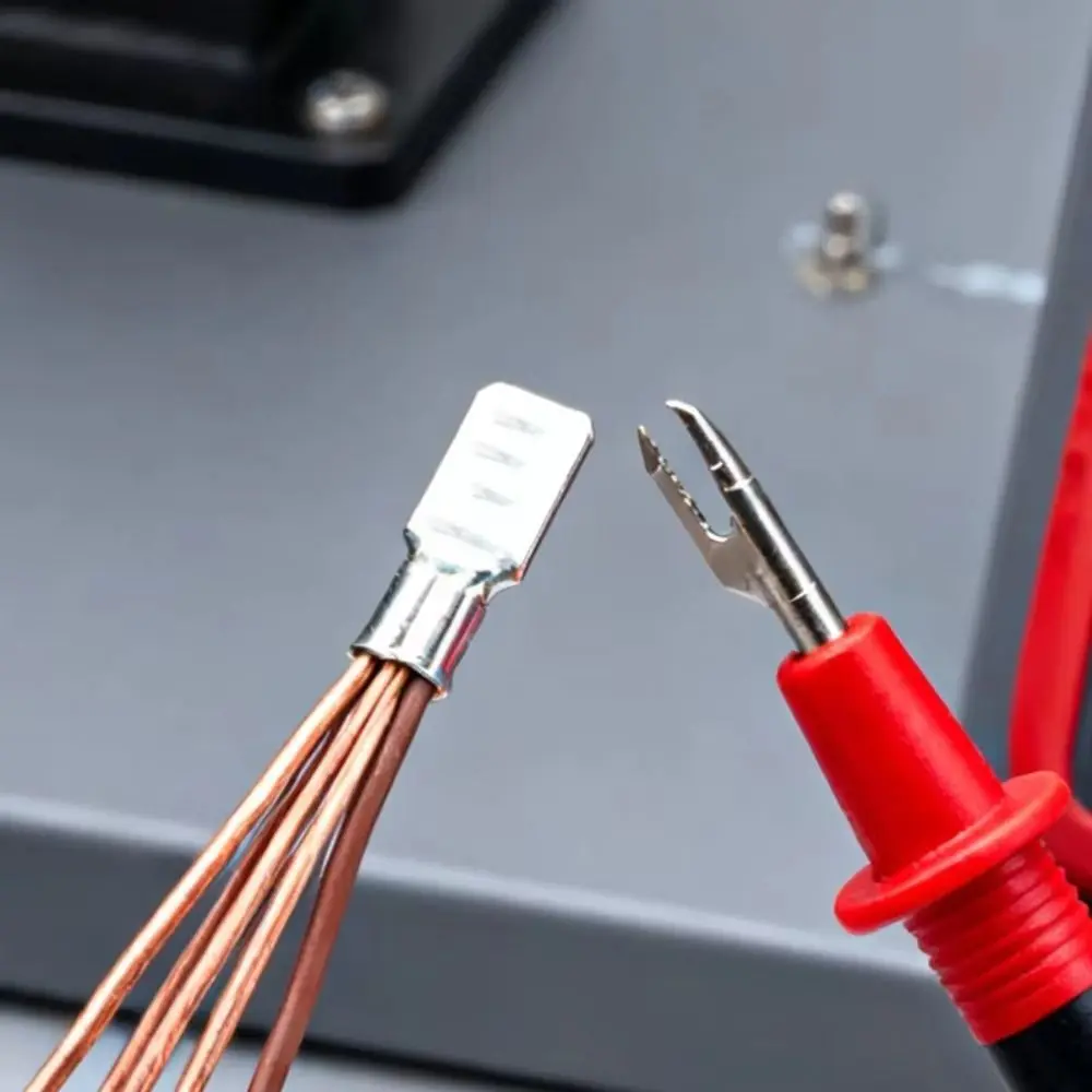 100 PCS Clamp Firmly C45 Pin Terminal Strong Electrical Conductivity Purple Copper C45 Contact Pin Not Easily Oxidized Silvering