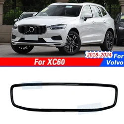 Decoration Car Stickers For Volvo XC60 2018-2024 Front Grid Grill Black Bezel Strip Modified Accessories Parts