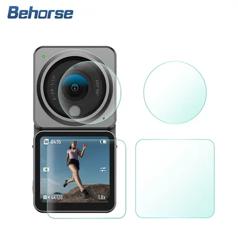 Tempered Glass Screen Protector Cover Case for DJI Action 2 Lens Protection Protective Film For DJI Action 2 Glass Accessories