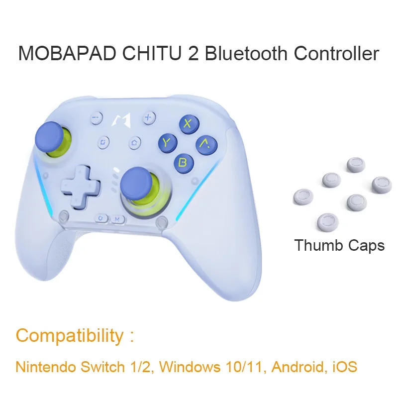 MOBAPAD CHITU 2 HD mechanische gamecontroller voor Nintendo Switch 1/2, PC, Android, iOS met TMR Glide Sticks Gamepad - afbeelding 1