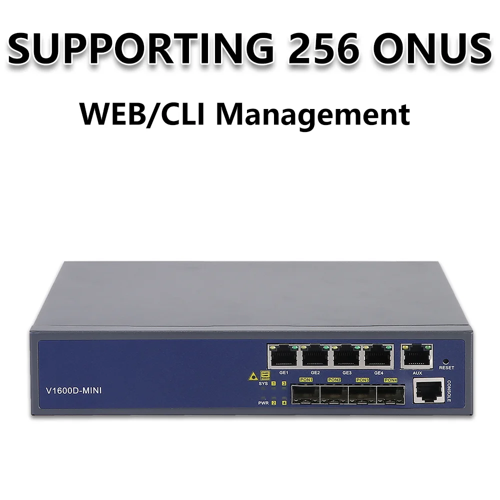 Imagem -02 - Optfocus-epon Olt c Plus Sfp Suporte Vlan Compatível com Todas as Marcas de 256 Onu 4pon 7db 8db 9db