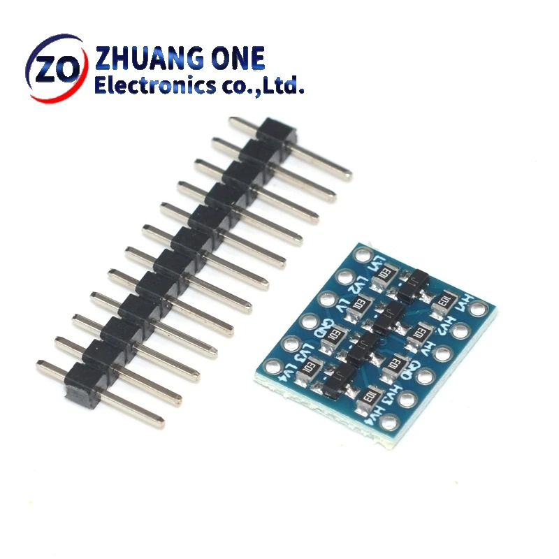 5 قطعة 4 قناة IIC I2C محول المستوى المنطقي وحدة ثنائية الاتجاه 5 فولت إلى 3.3 فولت