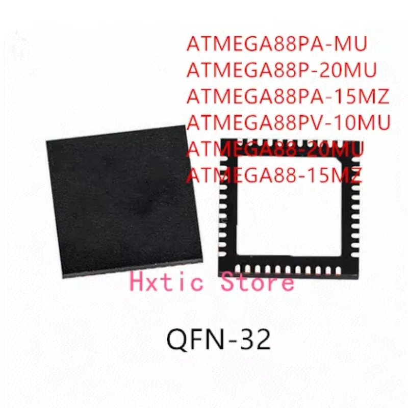 10PCS ATMEGA88PA-MU ATMEGA88P-20MU ATMEGA88PA-15MZ ATMEGA88PV-10MU ATMEGA88-20MU ATMEGA88-15MZ IC