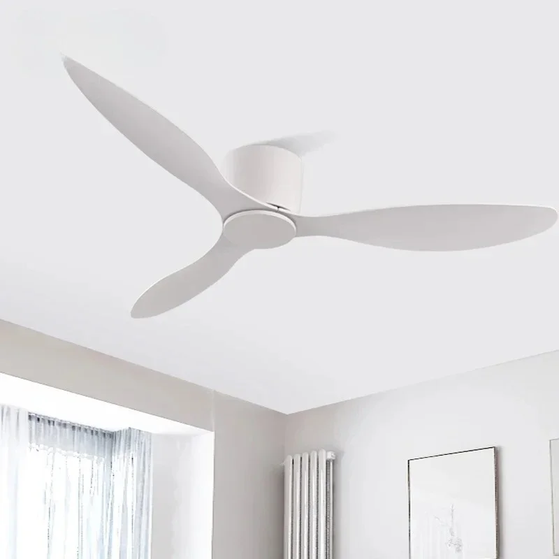 Modern Ceiling Fan Without Lights DC Motor Low Floor Loft Remote Control Simple Decorative Fan no Light Low Floor Loft - view 3