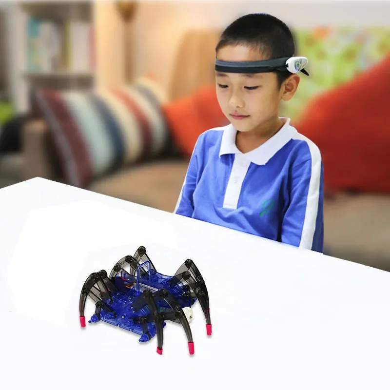 Mindlink RC Spider Robot Headband kit Brainlink Toys EEG Training Novelty High Tech Toys Focus app game gift for children adults