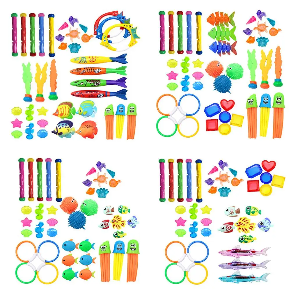 1/Set Swimming Underwater Diving Set Fun Swimming Pool Toy Diving Seaweeds for Kids Boys Girls