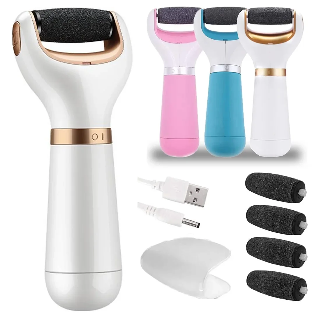 

Electric Foot File Vacuum Callus Remover Pedicure Tools Dead Skin Callus Remover Foot Files USB Rechargeable Foot Skin Care Tool