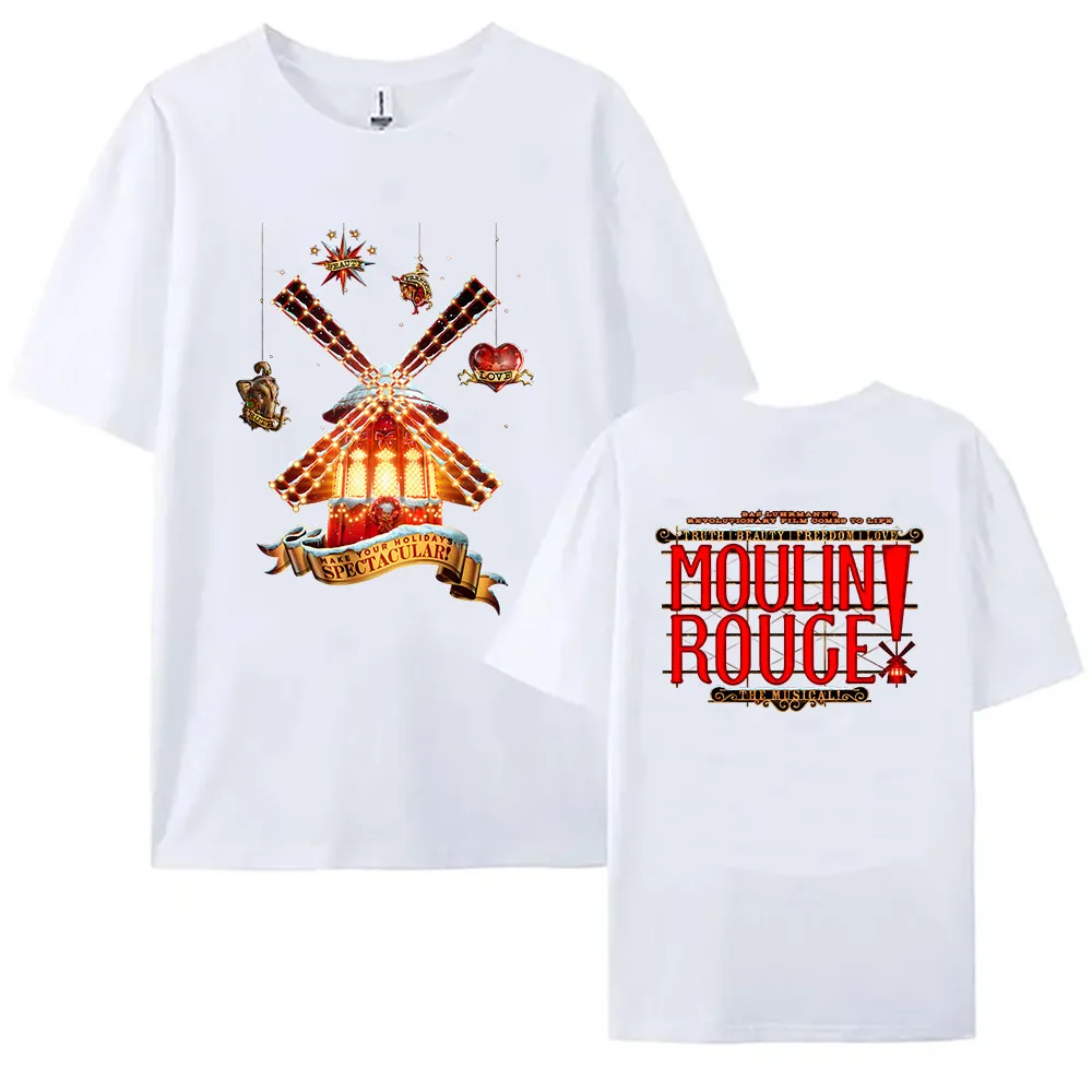 Moulin Rouge! Song and Dance Movie Tshirts Short Sleeve Cotton Summer T-shirt Aesthetic Clothes Graphic Print Tee-shirt Unisex