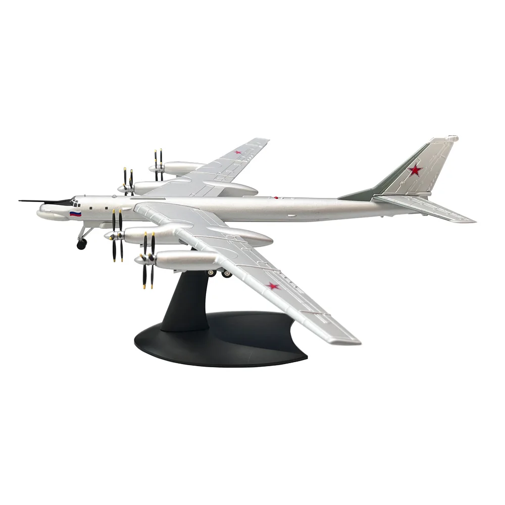 1/200 Scale Tupolev TU-95 TU95 Bear Type Strategic Bomber Diecast Metal Airplane Plane Aircraft Model Child Collection Gift Toy